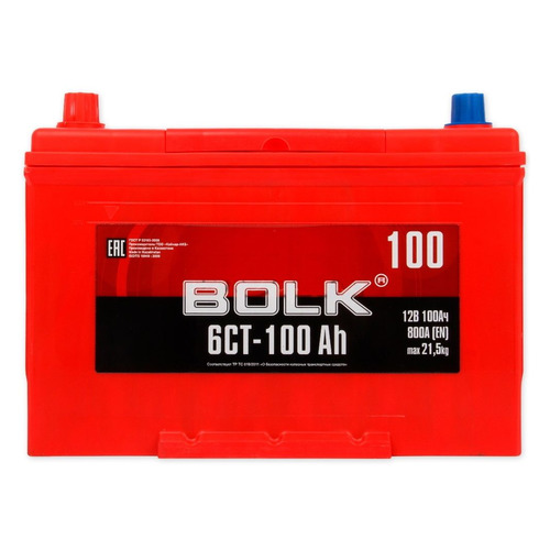 

Аккумулятор автомобильный BOLK ABJ 1001 100Ач 800A, ABJ 1001