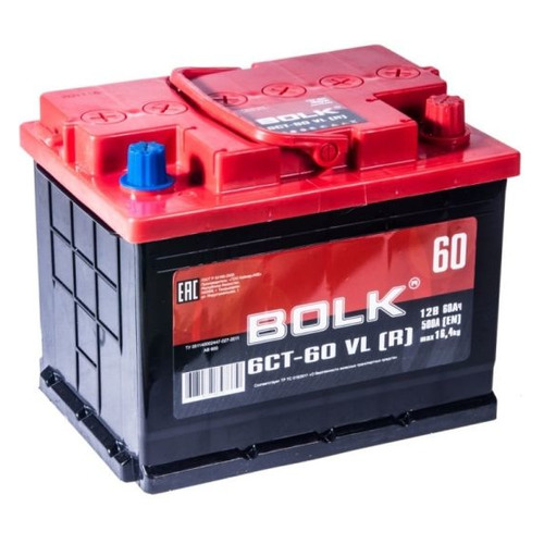 

Аккумулятор автомобильный BOLK AB 600 60Ач 500A, AB 600