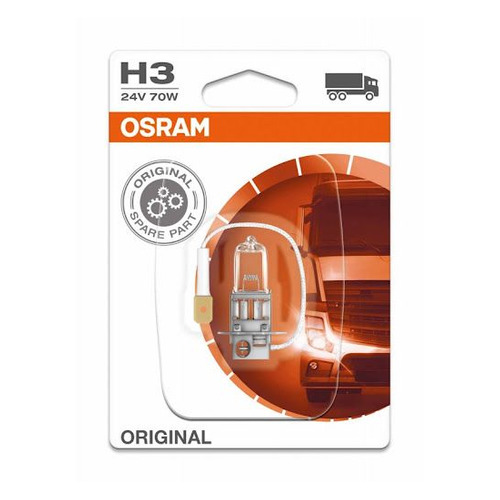 фото Лампа автомобильная галогенная osram 64156-01b, h3, 24в, 1шт