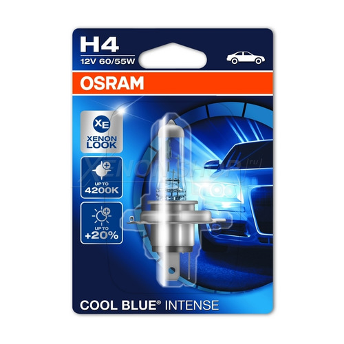 

Лампа автомобильная галогенная Osram 64193CBI, H4, 12В, 1шт, 64193CBI