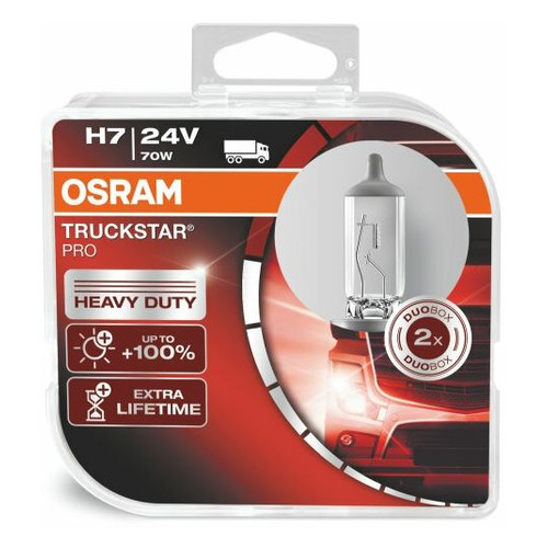 фото Лампа автомобильная галогенная osram 64215tsp-hcb, h7, 24в, 2шт