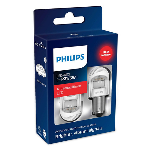 фото Лампа автомобильная светодиодная philips 11499xurx2, p21/5w, 12в, 2шт