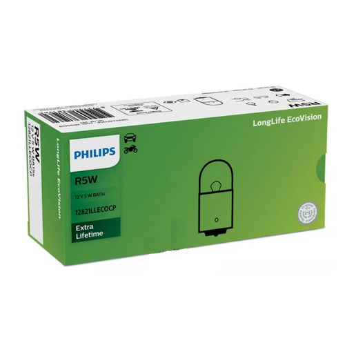 

Лампа автомобильная галогенная Philips 12821LLECOCP, R5W, 12В, 5Вт, 1шт, 12821LLECOCP