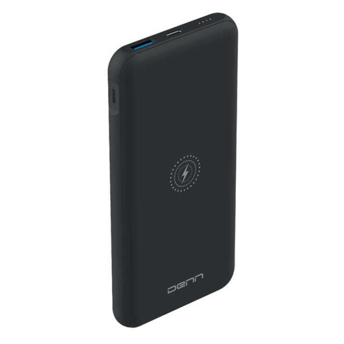 

Внешний аккумулятор (Power Bank) DENN DPB10006, 10000мAч, черный [dpb10006qi], DPB10006