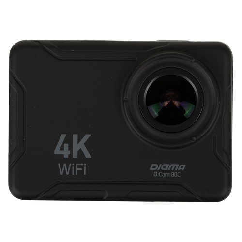 

Экшн-камера Digma DiCam 80C 4K, WiFi, черный [dc80c], 80C