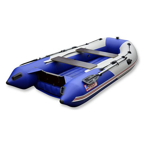 

Лодка моторно-гребная HUNTERBOAT Хантер Стелс 315 Аэро, надувная, белый, Белый/синий, 315 Аэро
