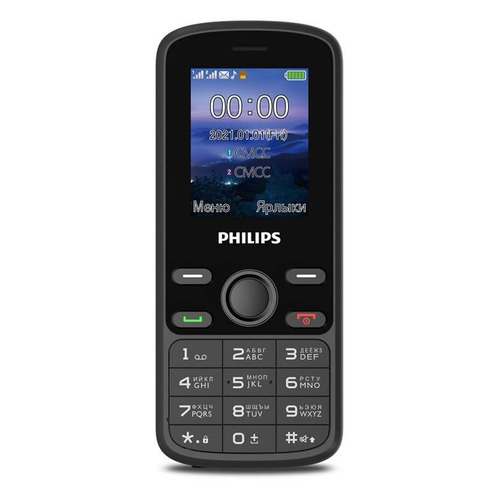 

Сотовый телефон Philips Xenium E111, черный, E111