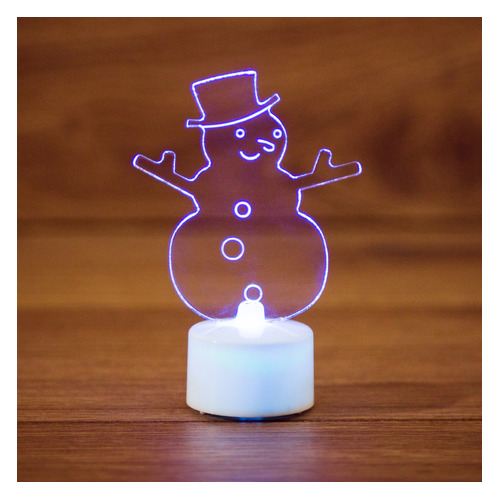 фото Фигура neon-night home снеговик в шляпе 2d фор.:снеговик 1лам. пвх/медь (501-043)