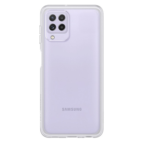 фото Чехол (клип-кейс) samsung soft clear cover, для samsung galaxy a22, прозрачный [ef-qa225ttegru]