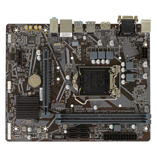 

Материнская плата GIGABYTE H410M H V3, LGA 1200, Intel H510, mATX, Ret, H410M H V3