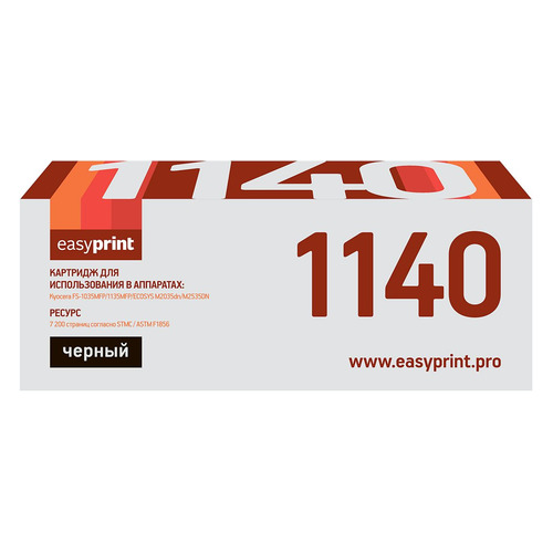 

Картридж EasyPrint LK-1140, TK-1140, черный / LK-1140, LK-1140
