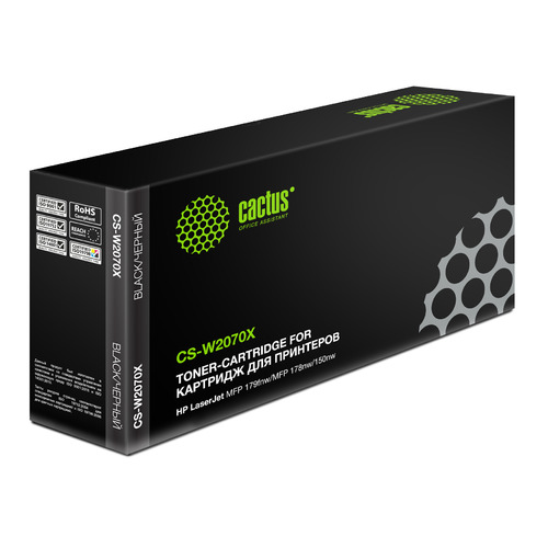 

Картридж Cactus CS-W2070X, черный / CS-W2070X, CS-W2070X