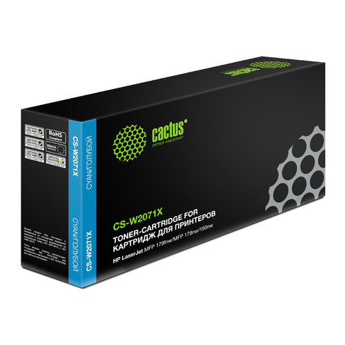 

Картридж Cactus CS-W2071X, голубой / CS-W2071X, CS-W2071X