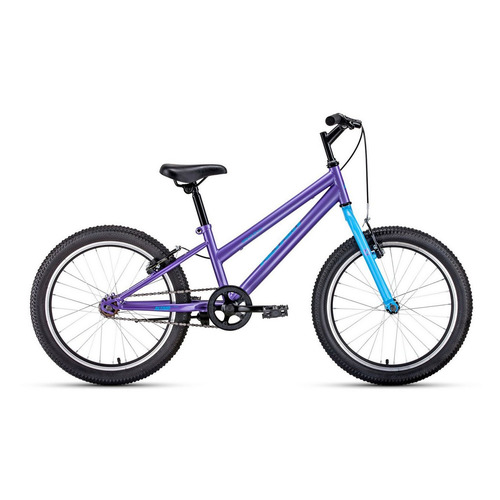 фото Велосипед altair mtb ht 20 low (2020-2021), горный (детский), рама: 10.5", колеса: 20", фиолетовый/голубой, 11.35кг [1bkt1j101008]