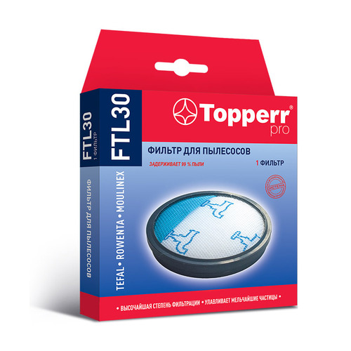 фото Предмоторный фильтр topperr ftl30, для пылесосов tefal, rowenta