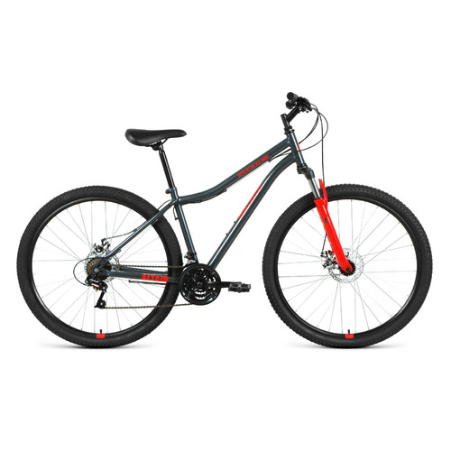 фото Велосипед altair mtb ht 29 2.0 disc (2021), горный (взрослый), рама: 19", колеса: 29", темно-серый/красный, 16.62кг [rbkt1m19g005]