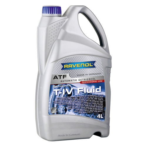 фото Масло трансмиссионное atf t-iv fluid, полусинтетическое, 4л, акпп [4014835733091] ravenol