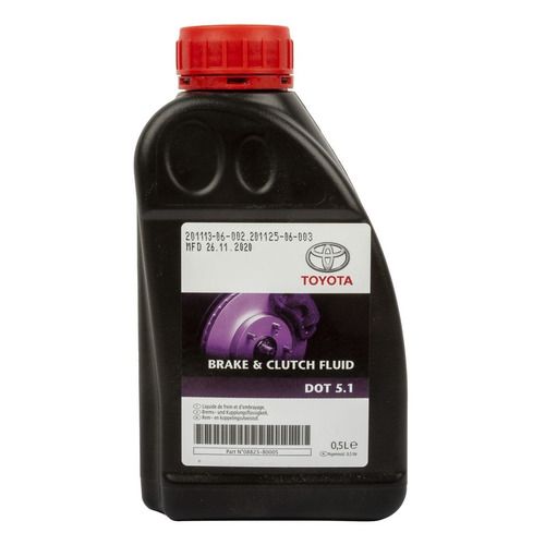 

Тормозная жидкость Toyota Universal, DOT 5.1, 0.5л [08823-80005], Universal