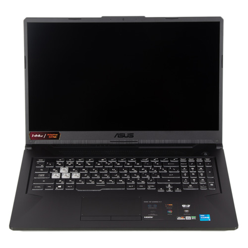 

Ноутбук ASUS TUF Gaming F17 FX706HCB-HX111T, 17.3", IPS, Intel Core i5 11400H 2.7ГГц, 8ГБ, 512ГБ SSD, NVIDIA GeForce RTX 3050 для ноутбуков - 4096 Мб, Windows 10 Home, 90NR0733-M02440, серый, FX706HCB-HX111T