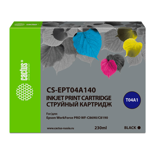 

Картридж Cactus CS-EPT04A140, черный / CS-EPT04A140, CS-EPT04A140