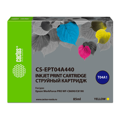 

Картридж Cactus CS-EPT04A440, желтый / CS-EPT04A440, CS-EPT04A440