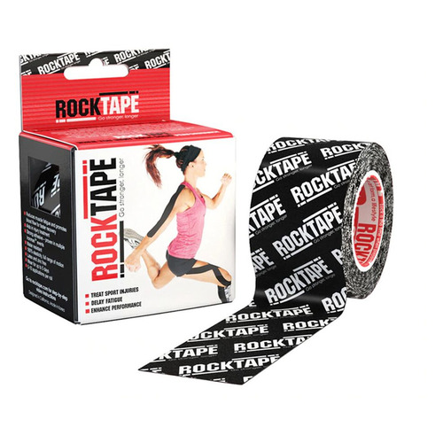 фото Тейп кинезио rocktape classic 5м 5см черный/белый (21619)