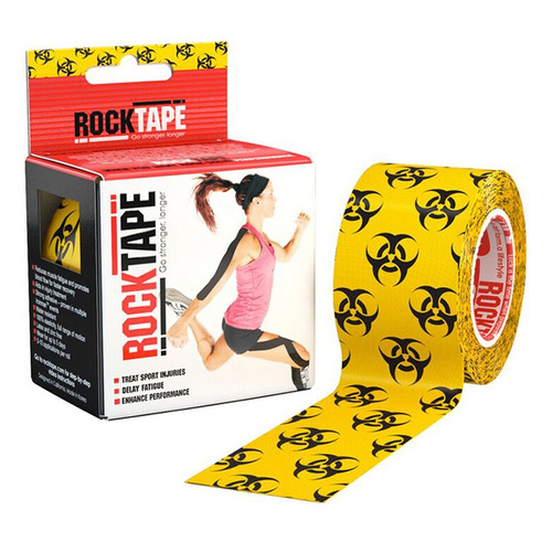 

Тейп кинезио Rocktape Classic 5м 5см желтый/черный (21605), Classic