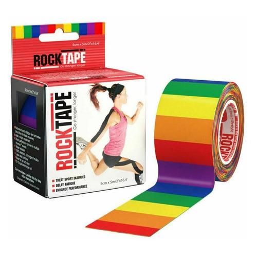 

Тейп кинезио Rocktape Classic 5м 5см красный/желтый (21627), Classic