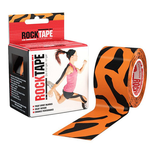 

Тейп кинезио Rocktape Classic 5м 5см оранжевый/черный (21638), Classic