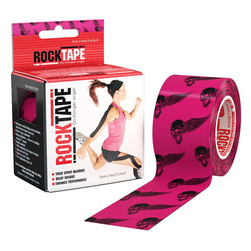 

Тейп кинезио Rocktape Classic 5м 5см розовый/черный (21636), Classic