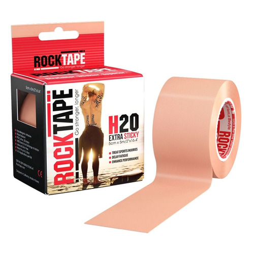 

Тейп кинезио Rocktape H2O 5м 5см бежевый (21613), H2O