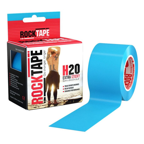 фото Тейп кинезио rocktape h2o 5м 5см голубой (21615)