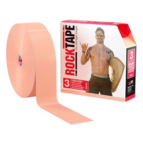 фото Тейп кинезио rocktape extra sticky 3 32м 5см бежевый (21587)