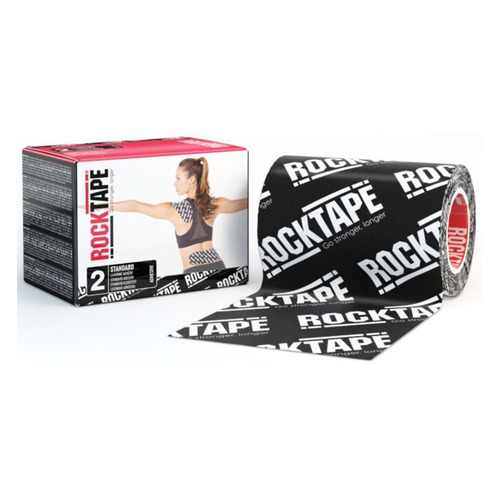 

Тейп кинезио Rocktape Standart 2 5м 10см черный/белый (21598), Standart 2