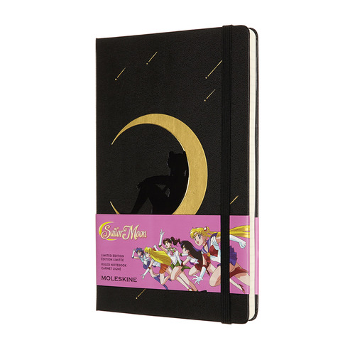 

Блокнот Moleskine Limited Edition, 240стр, в линейку, черный [lesrqp060b], Sailor moon