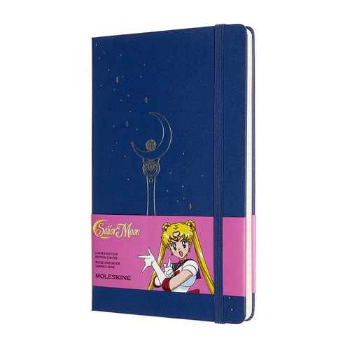 

Блокнот Moleskine Limited Edition, 240стр, в линейку, синий [lesrqp060a], Sailor moon