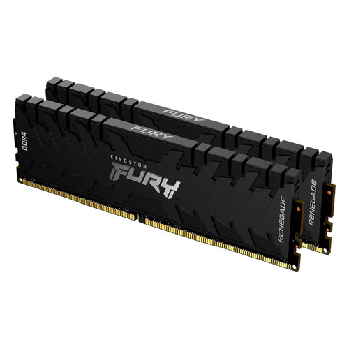 фото Модуль памяти kingston fury renegade black kf432c16rbk2/16 ddr4 - 2x 8гб 3200, dimm, ret