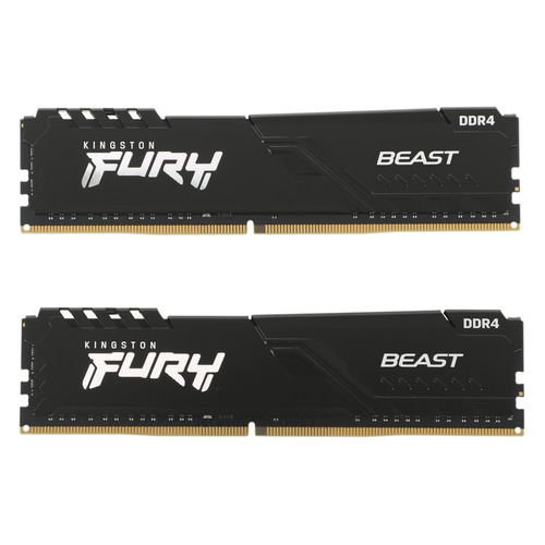 фото Модуль памяти kingston fury beast kf436c17bbk2/16 ddr4 - 2x 8гб 3600, dimm, ret