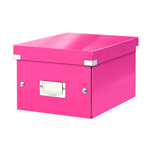 

Короб для хранения Leitz Click & Store, картон, розовый [60430023], Click & Store