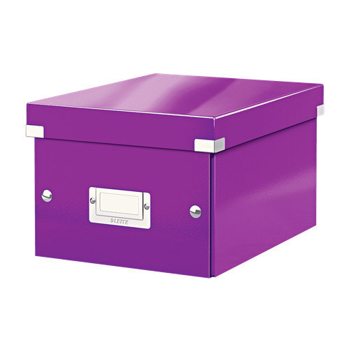 

Короб для хранения Leitz Click & Store, картон, фиолетовый [60430062], Click & Store
