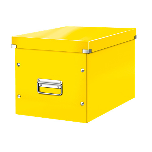 

Короб для хранения Leitz Click & Store L, картон, желтый [61080016], Click & Store L