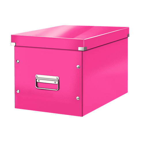 

Короб для хранения Leitz Click & Store L, картон, розовый [61080023], Click & Store L