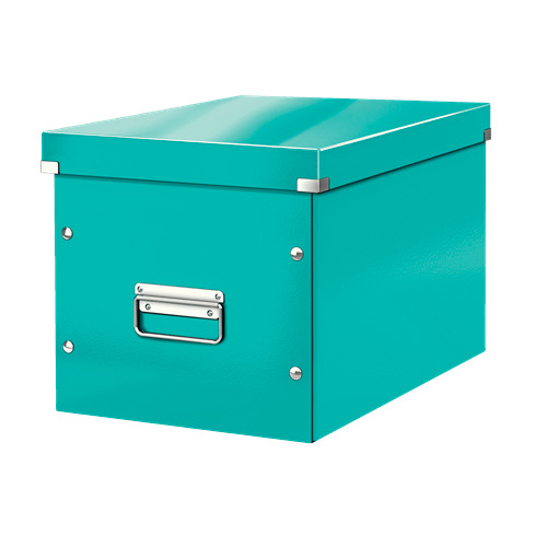 

Короб для хранения Leitz Click & Store L, картон, бирюзовый [61080051], Click & Store L