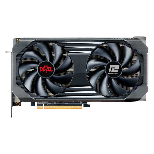 фото Видеокарта powercolor amd radeon rx 6600xt, axrx 6600xt 8gbd6-3dhe/oc, 8гб, gddr6, oc, ret