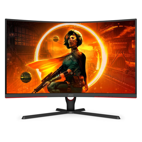 фото Монитор игровой aoc gaming c32g3ae 31.5" черный/красный [c32g3ae/bk]