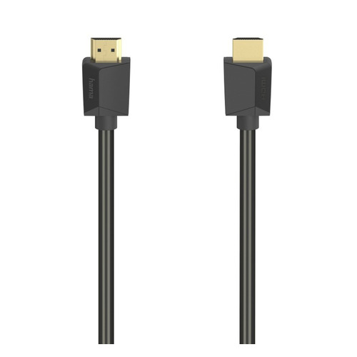 фото Кабель video hama h-205241, hdmi (прямой) - hdmi (прямой), gold , круглое, 1м, черный [00205241]