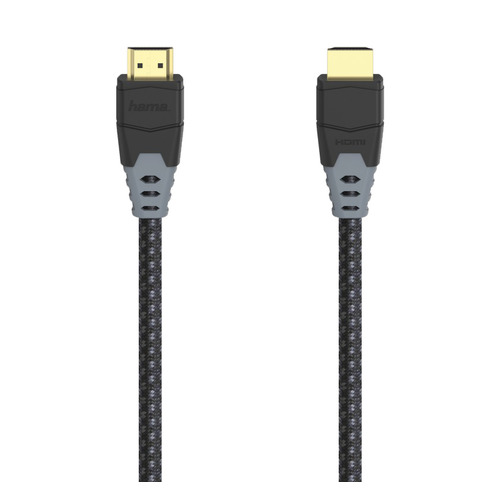 фото Кабель hama h-205445, hdmi (прямой) - hdmi (прямой), gold , круглое, 1.5м, черный [00205445]