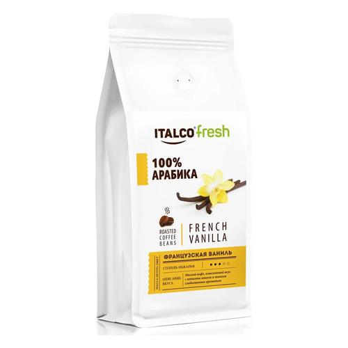 

Кофе зерновой ITALCO French Vanilla, средняя обжарка, 1000 гр [5256], French Vanilla