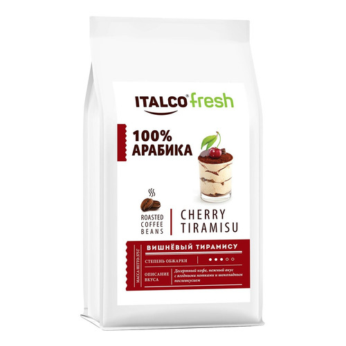 

Кофе зерновой ITALCO Cherry tiramisu, средняя обжарка, 375 гр [4824], Cherry tiramisu