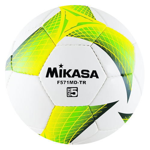 

Мяч футбольный MIKASA F571MD-TR-G, универсальный, 5-й размер, белый, F571MD-TR-G